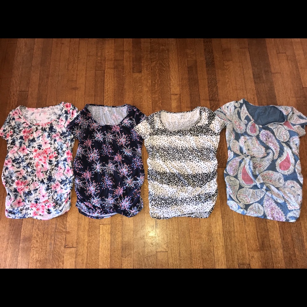 4 Motherhood maternity shirts size M